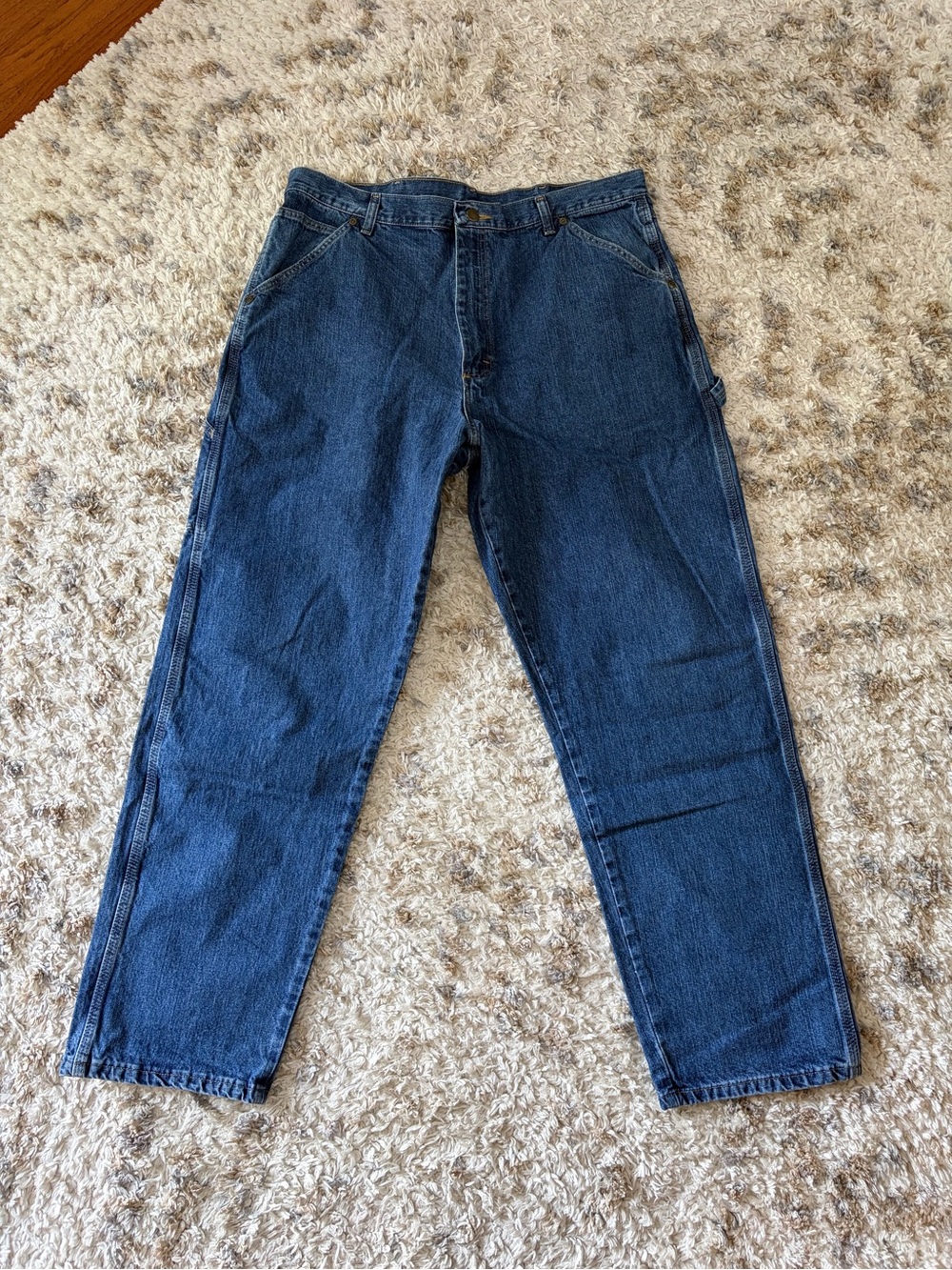 Carpenter Old Mill Relaxed Fit Men's Jeans in Deep Blue Denim 38  x 30